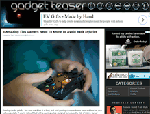 Tablet Screenshot of gadgetteaser.com